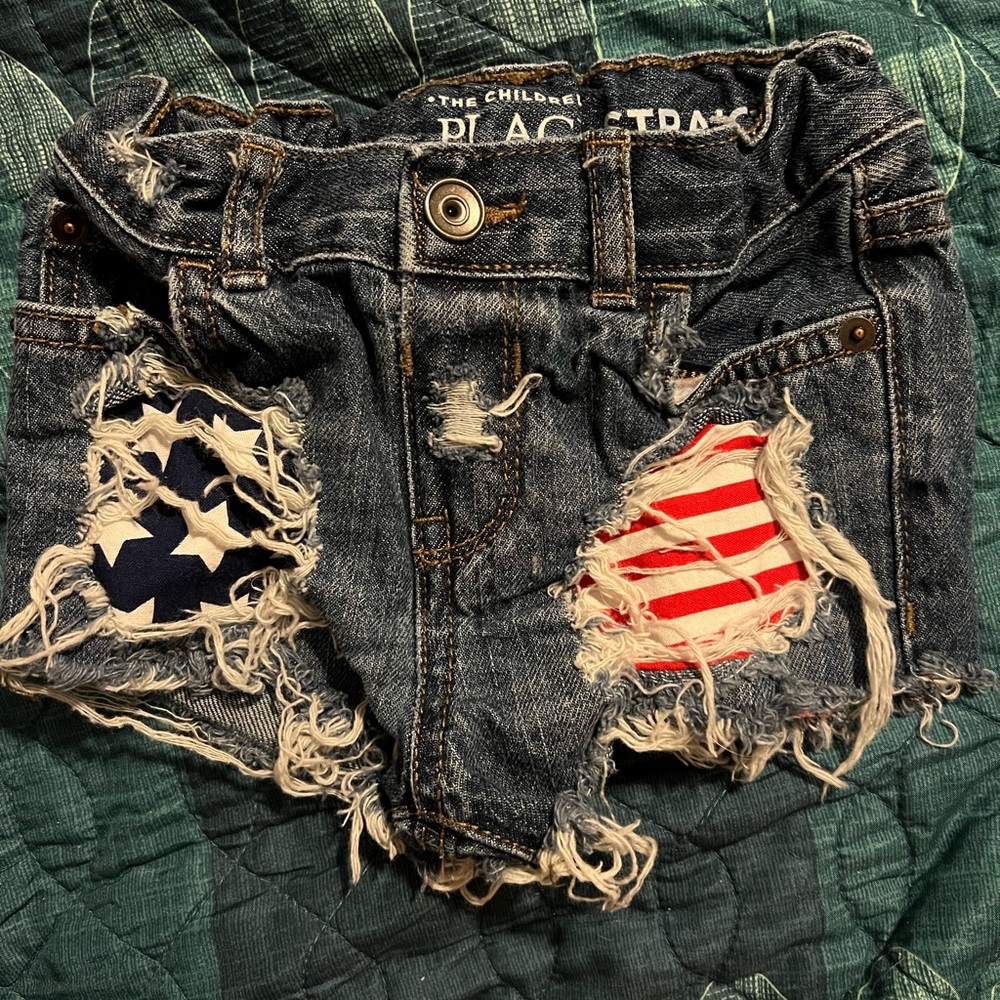 Custom Fourth of July shorties (12-18m)